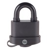 YALE Y221B/52/125/1 - Brass Closed Shackle Padlock (51mm) - Black