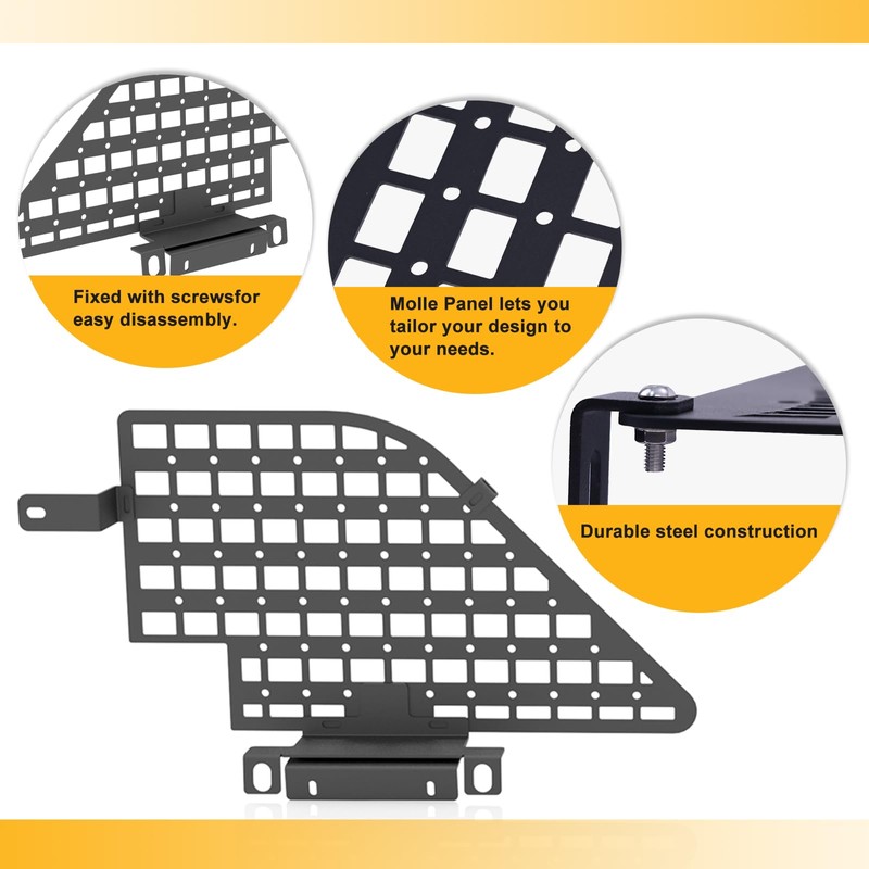 Broaddict Rear Window Molle Panel Modular Storage Panel System fit