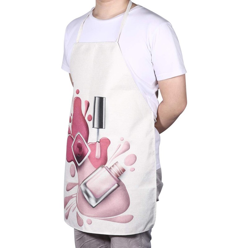 Adjustable Apron Nail Tech Apron Adjustable Neck Long Ties Cosmetic