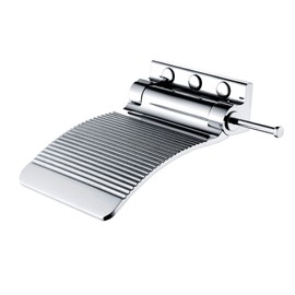 Sanliv Shower Foot Rest - Heavy Duty Shower Footrest for Shaving Legs, Wall-Mounted Foldable Foot Holder Step Stool in Chrome Plated Solid Brass