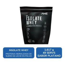 Amz Isolate Whey Proteína 1,617 G 49 Servs Sabor Plátano