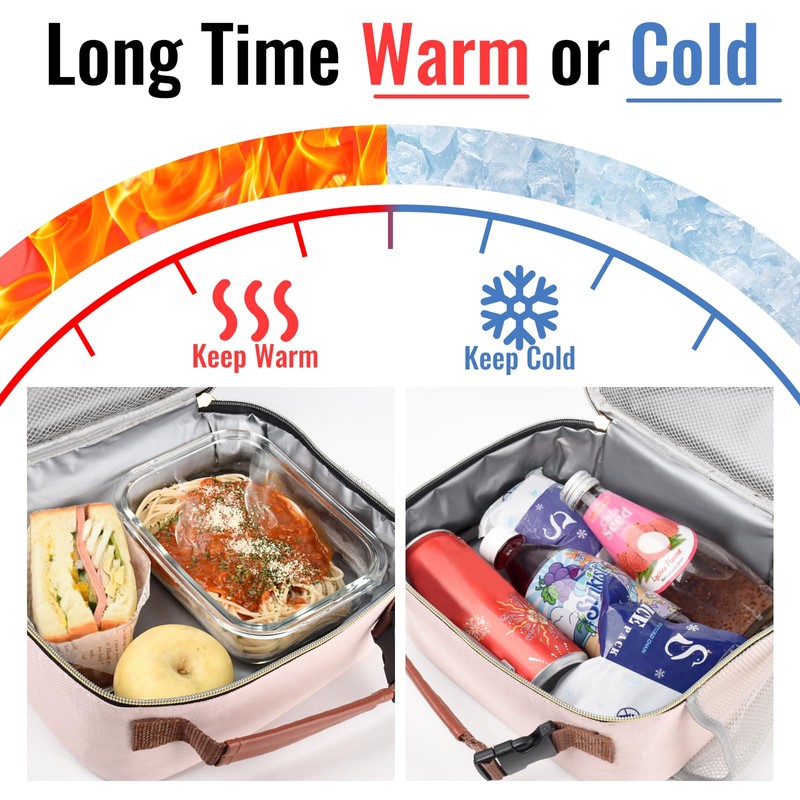 Genteen Lunch Box for Women Adults Girls - Insulated LunchBox
