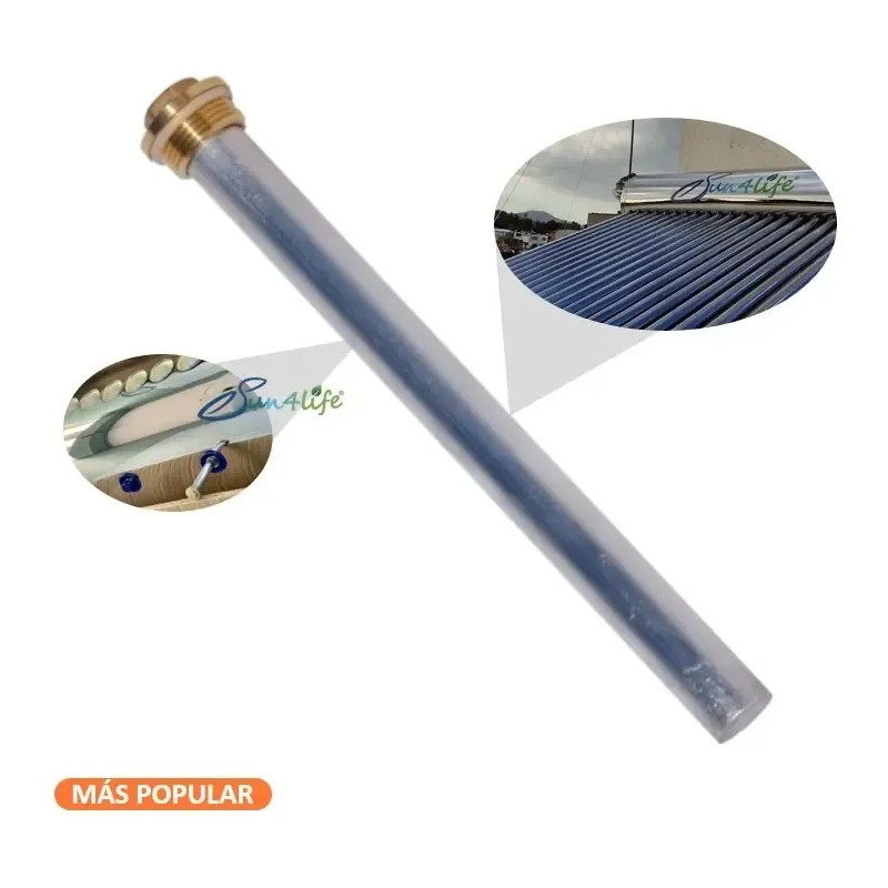5 Barra Magnesio Para Calentador Solar C/adaptador Bronce3/4