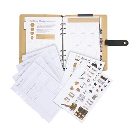 Trendy Sewing Journal by Mood Designer - A5 Size, Undated, Faux Leather Cover, Sewing Planner -5.875" x 8.25"