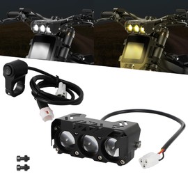 Alpha Rider Kit de faros LED para Surron Segway X260 X160 S160 Talaria Easy Plug and Play Alto brillo con interruptor de faros delanteros de alta transmitancia con interruptor de lámpara de cabeza brillante