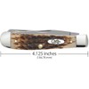 Case Amber Bone SS Trapper - Cuchillo de bolsillo