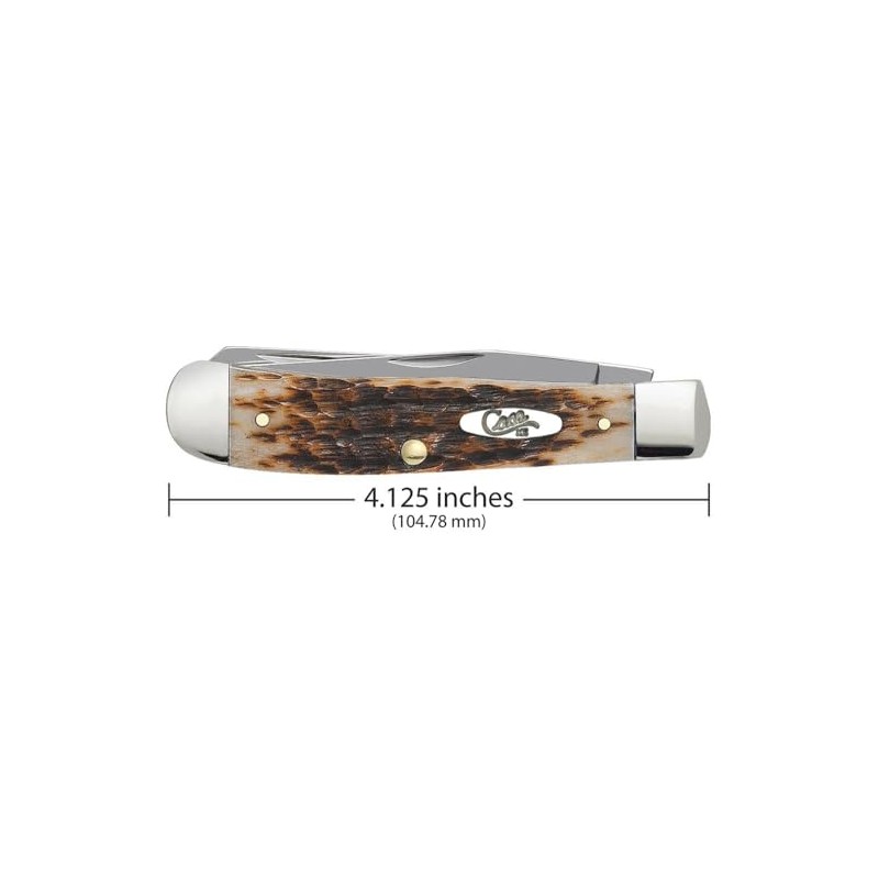 Case Amber Bone SS Trapper - Cuchillo de bolsillo