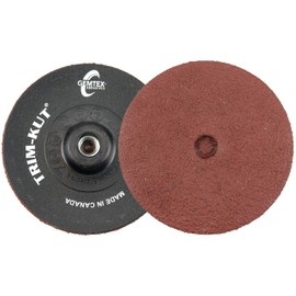 Weiler 59305 Trim-Kut Grinding Disc, 3" Diameter, 60 Grit, 5/16" - 18 Hub (Pack of 25)