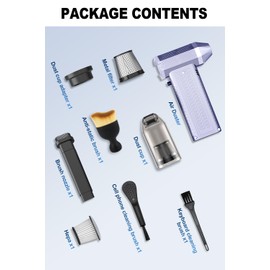 Raydyn Mini Leaf Blower Cordless-200000rpm Electric Mini Compressed Air Duster with 8000mAh Batteries for Cleaning Keyboard&PC-263g Lightweight,15-200 Minutes Continuous use