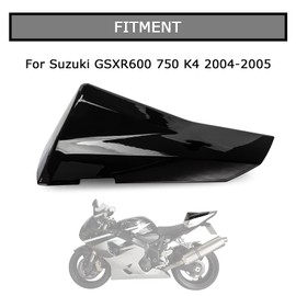 PSLER Cowl Rear Seat Cover Rear Seat Fairing Cover for Suzuki GSXR600 GSXR750 K4 2004 2005(Black)