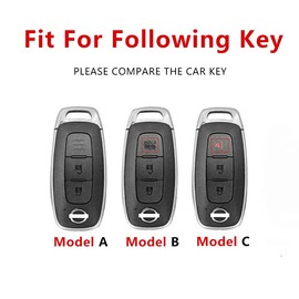 ontto TPU Car key case Fit For Nissan Qashqai Altima Teana Ariya X-trail t33 Qashqai J12 2022 2023 Smart Key Box Key Shell Key Holder keychain Accessories Protector 3 Button Purple B