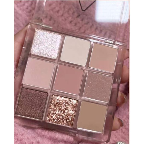 Kayswang 9 colors glitter eyeshadow palette makeup palette matte high