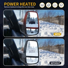 DWVO Right Passenger Side Mirror Compatible with 2015 2016 2017 2018 2019 2020 2021 Ford Transit 150 250 350 350 HD, Door Mirror with Power Heated Manual Folding LED Turn Signal