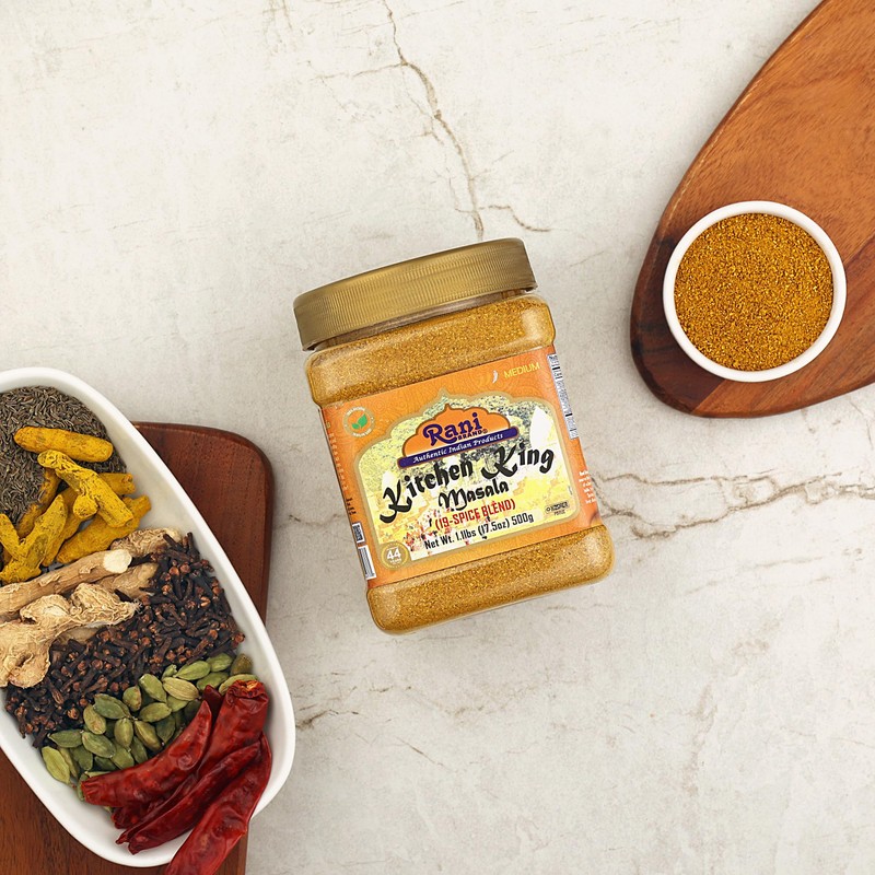 Rani Kitchen King Masala (20-Spice Curry blend) 17.5oz (1.1lbs) 500g