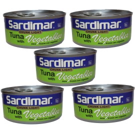 Sardimar Fish Rich Tuna In Olive Oil 4.94 Ounce Pack Of 5 Premium Protein Snack