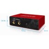 Interfaz de audio USB con preamplificador de micrófono, grabadora mezcladora
