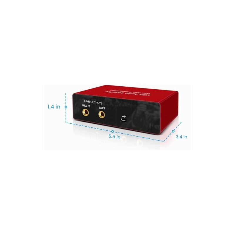 Interfaz de audio USB con preamplificador de micrófono, grabadora mezcladora