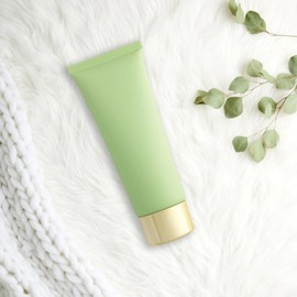 aspire 4 Pack 3.4 oz Squeezable Tubes Travel Cosmetic Containers with Twist Cap White