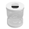 Pickle Flip Jar Acrylic Kitchen Airtight Dry Wet Separation Pickle