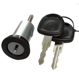 AERZETIX - C40216 - Lock Cylinder - with Ignition Lock - with 2 Keys - Compatible with - 93172805 90511999 0913694 913694 0913652 913652 - for Car