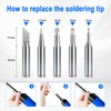 PNECK Soldering Iron Kit, 80W Soldering Iron Pen with Adjustable