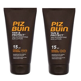 PIZ BUIN – Tan & Protect Tan Intensifying Lotion SPF 15 150ml Pack of 2