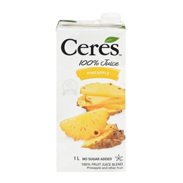 Ceres 100% Fruit Juice Blend Pineapple 1L