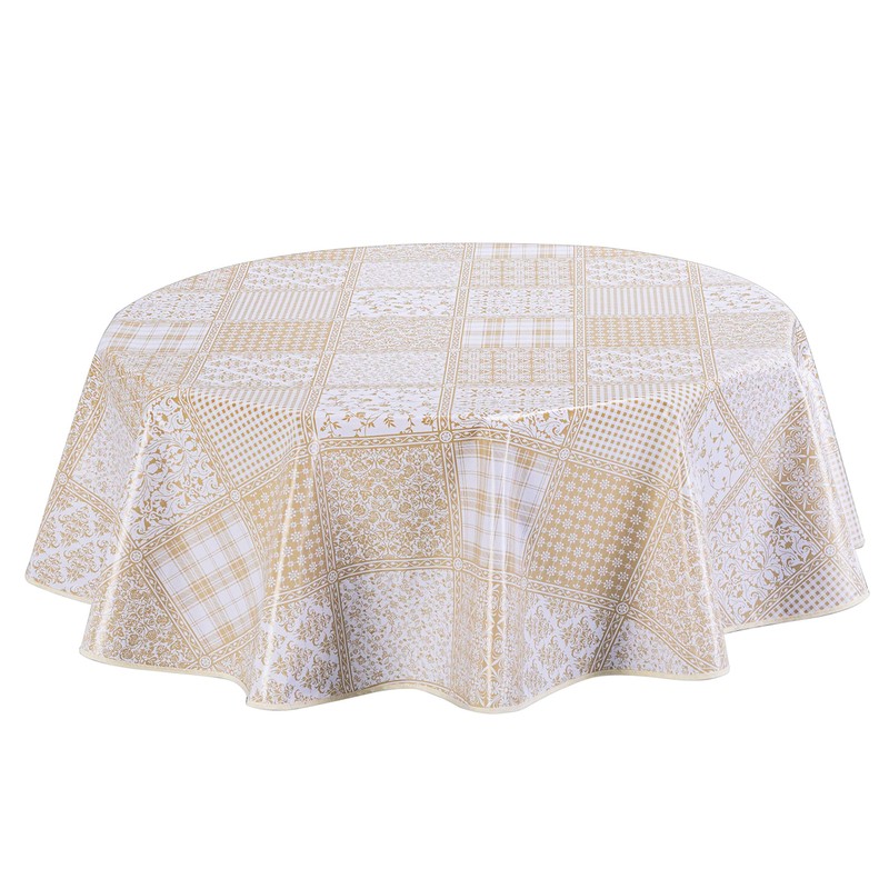 Home Direct Round Oilcloth PVC Wipe Clean Tablecloth Table Cover