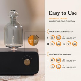 Aromatherapy Diffuser - Portable Nebulizing Diffuser, Timer & Auto Shut-Off, Waterless Essential Oil Diffuser for Hotel Spa Yoga Room - Aroma Oil Included