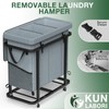 60 Gal (230L) High Grade Large Laundry Basket with Wheels,