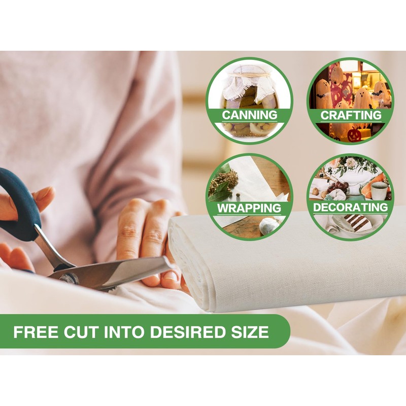 Olicity Cheese Cloths, Grade 100, 18 Sq Feet, Reusable Cheese