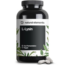 L-Lysine, from Vegetable Fermentation, Laboratory Tested, Without Unwanted Additives, High Dosage, Vegan and Made in Germany