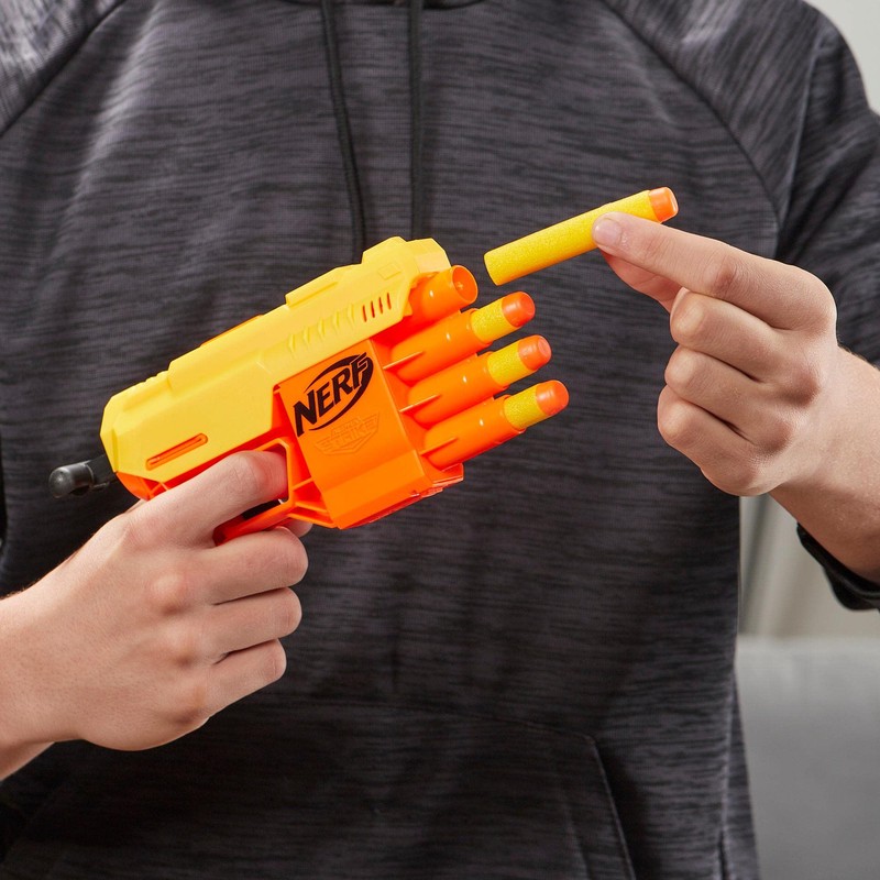 Hasbro Nerf Plastic Alpha Strike Fang Qs-4 Blaster, 4-Dart Blasting,