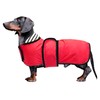 MOREZI Dog Raincoat with Reflective Stripes, Rain/Waterproof, Adjustable Vest, Suitable