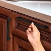 WADY 10pcs Hole Center Kitchen Square Cabinet Handles, Black Stainless
