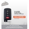 Extra-Partss Simple OBDII Key for Toyota RAV4 2013 2014 2015