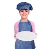 CRJHNS Kids Apron and Chef Hat Set, Adjustable Cotton Child