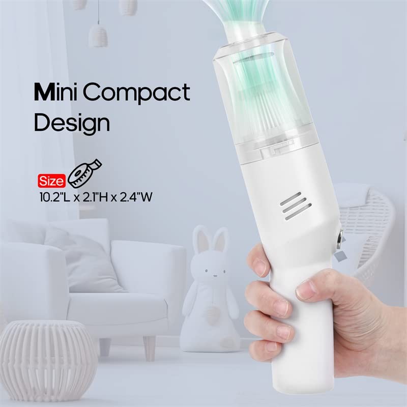 Auloea Wireless Mini Car Vacuum Cleaner(400g) Portable Rechargeable,Handheld Vacuums, Mini