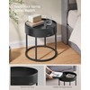 VASAGLE VASAGLE Round Coffee Tables, Set of 2 Nesting Tables,