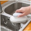 CIYODO 3pcs Dish Scrubber Multipurpose Cleaning Brush Handle Quick-Drying Sponge