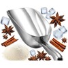 HORNO 12oz Silver Cast Aluminum Shovel Scoops，Ideal for Ice Cube,