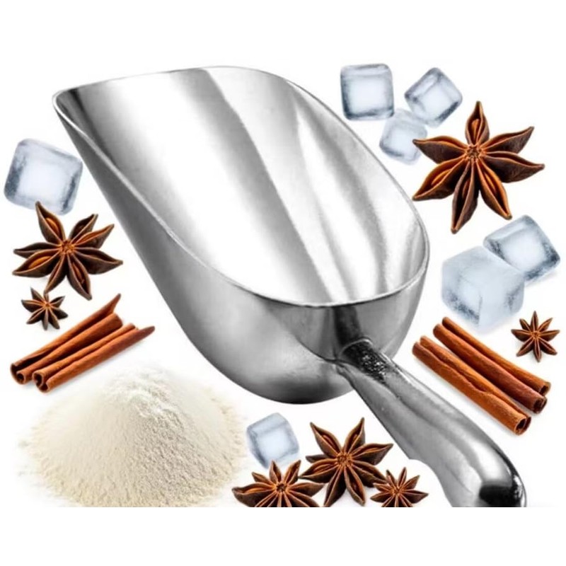 HORNO 12oz Silver Cast Aluminum Shovel Scoops，Ideal for Ice Cube,