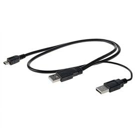 SLLEA USB Y Charger+Data SYNC Cable Cord for EMC Iomega eGo X 500GB 1TB Portable Drive