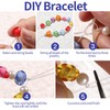 FANDAMEI 0.8mm Elastic Strings for Bracelets, Crystal Stretch Bead Cord