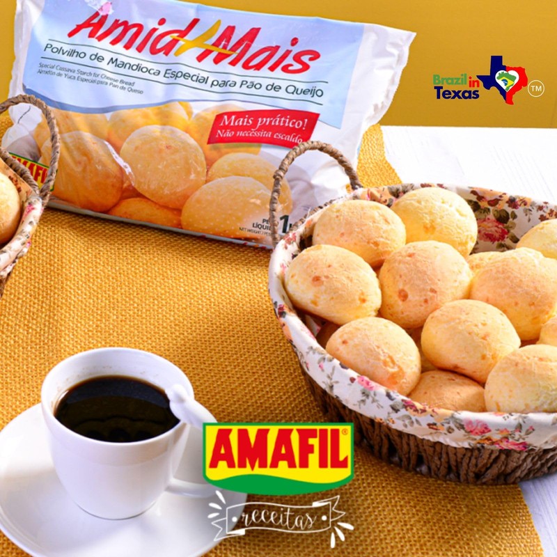 Mistura preparada para Pao de Queijo Brasileiro Amafil 1 kg