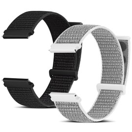 Huamanlou Nylon Watch Straps, 16 mm, 18 mm, 20 mm, 22 mm, Quick Release Bracelet for Men and Women, Adjustable Breathable Woven Sports Bands, Nylon