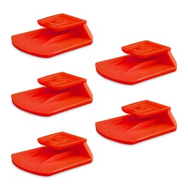 Pack of 5 Generic Mount Clips Compatible with Telepass Slim and Compatible with MooneyGo. Available in 6 Colours (Red)