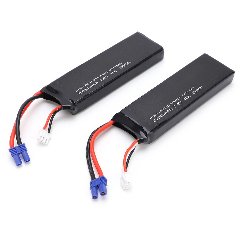 2pcs/lot Lipo Battery 7.4V 2700mAh for Hubsan H501 RC Quadcopter