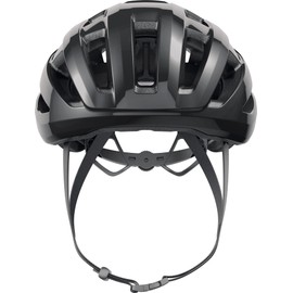 ABUS PowerDome road bike helmet - lightweight bike helmet with clever ventilation system and aerodynamic profile - Made in Italy - for men and women - black, size S