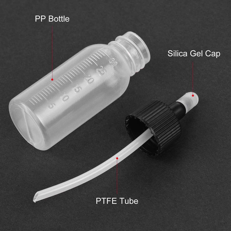 Pack of 10 Empty Airbrush Bottles, 30 ml Paint Storage